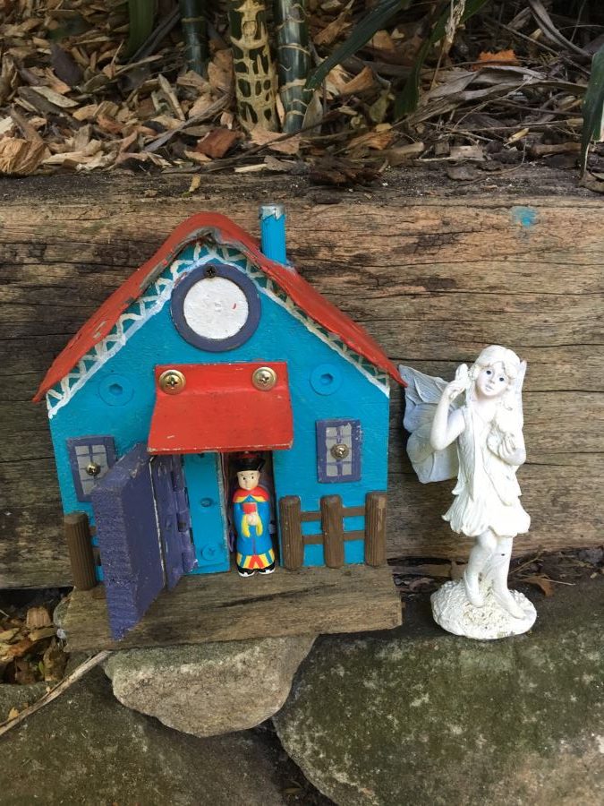 Houses and fairies at Wendy's Secret Garden in North Sydney